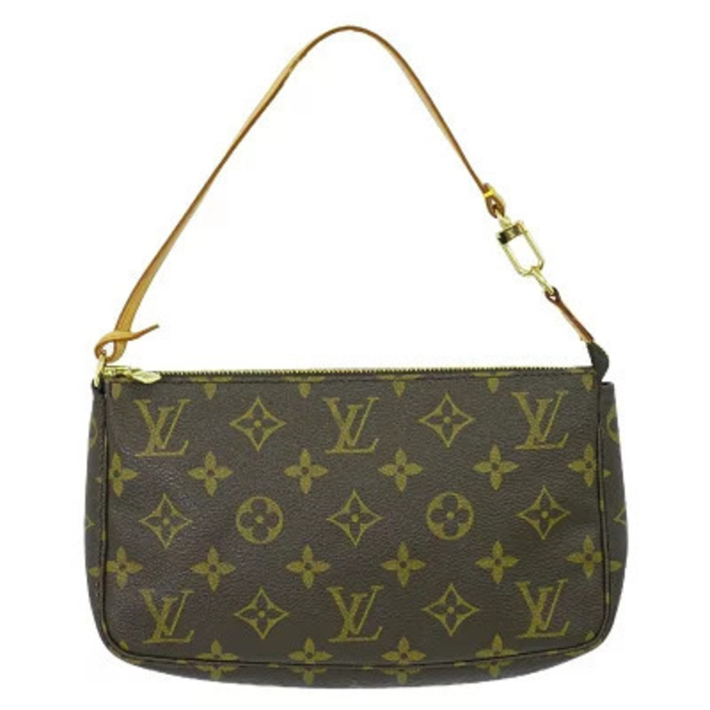 Louis Vuitton LV Pochette Accessoires Monogram Pouch Canvas Brown